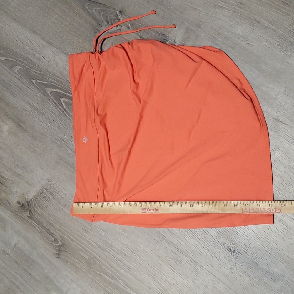 Athleta orange athletic spots skirt orange nylon spandex women size L - Picture 5 of 8